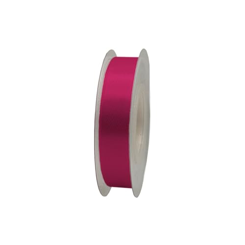 Satinband, 15 mm x 22 m, Geschenkband, Satinband, Geschenkband, dekoratives Band, Stoff (Fuchsia, 1.5 cm x 22 m) von HOME SOLAZZIA