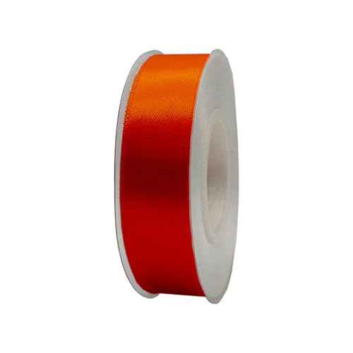 Satinband, 20 mm x 22 m, Geschenkband, Satinband, Geschenkband, Dekoband, Stoff, Orange, 2 cm x 22 m von HOME SOLAZZIA