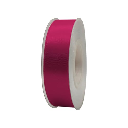 Satinband, 20 mm x 22 m, Geschenkband, Satinband, Geschenkband, dekoratives Band, Stoff (FUCSIA, 2 cm x 22 m) von HOME SOLAZZIA