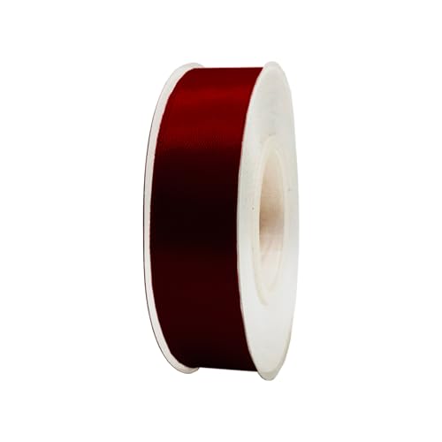 Satinband, 20 mm x 22 m, Stoffband, Geschenkband, Satinband, Geschenkband, dekoratives Band, Stoff (Burdeo, 2 cm x 22 m) von HOME SOLAZZIA