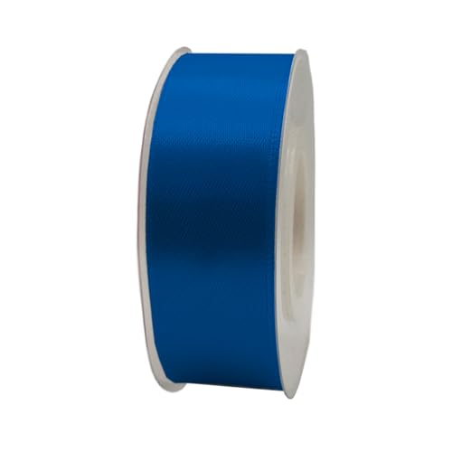 Satinband, 25 mm x 22 m, Geschenkband, Satinband, Geschenkband, dekoratives Band, Stoff, Blau, 2,5 cm x 22 m von HOME SOLAZZIA