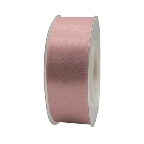 Satinband, 25 mm x 22 m, Geschenkband, Satinband, Geschenkband, dekoratives Band, Stoff (Rosa, 2,5 cm x 22 m) von HOME SOLAZZIA