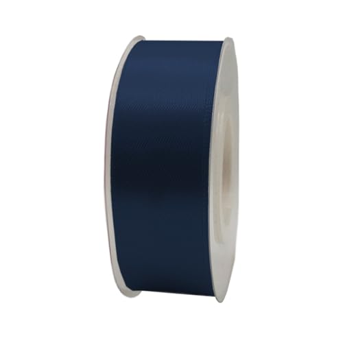 Satinband, 25 mm x 22 m, Geschenkband, Satinband, Geschenkband, dekoratives Band, Stoff (blau, 2,5 cm x 22 m) von HOME SOLAZZIA