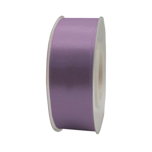 Satinband, 25 mm x 22 m, Geschenkband, Satinband, Geschenkband, dekoratives Band, Stoff (violett, 2,5 cm x 22 m) von HOME SOLAZZIA