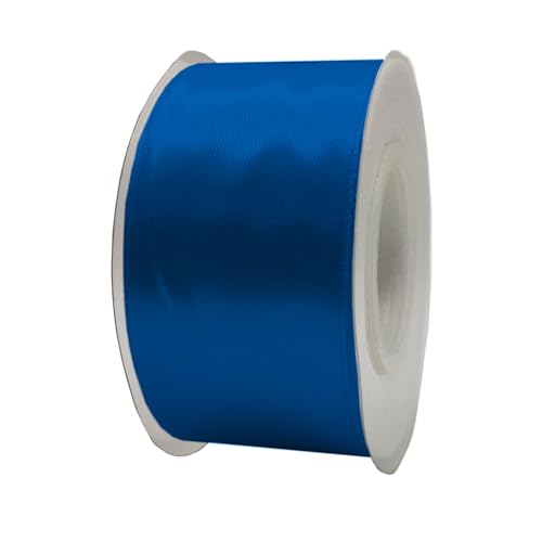 Satinband, 40 mm x 22 m, Geschenkband, Satinband, Geschenkband, dekoratives Band, Stoff (Blau, 4 cm x 22 m) von HOME SOLAZZIA