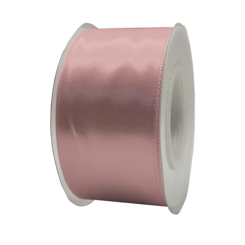 Satinband, 40 mm x 22 m, Geschenkband, Satinband, Geschenkband, dekoratives Band, Stoff (Rosa, 4 cm x 22 m) von HOME SOLAZZIA