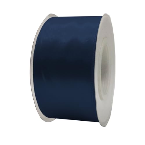 Satinband, 40 mm x 22 m, Geschenkband, Satinband, Geschenkband, dekoratives Band, Stoff (blau, 4 cm x 22 m) von HOME SOLAZZIA