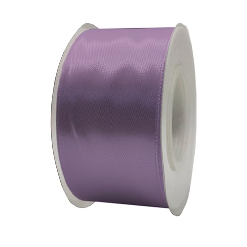 Satinband, 40 mm x 22 m, Geschenkband, Satinband, Geschenkband, dekoratives Band, Stoff (violett, 4 cm x 22 m) von HOME SOLAZZIA