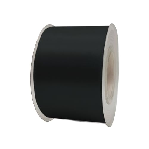 Satinband, 50 mm x 22 m, Geschenkband, Satinband, Geschenkband, dekoratives Band, Stoff (schwarz, 5 cm x 22 m) von HOME SOLAZZIA