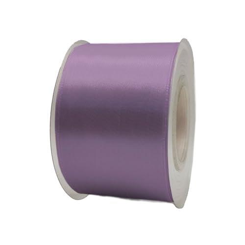 Satinband, 50 mm x 22 m, Geschenkband, Satinband, Geschenkband, dekoratives Band, Stoff (violett, 5 cm x 22 m) von HOME SOLAZZIA