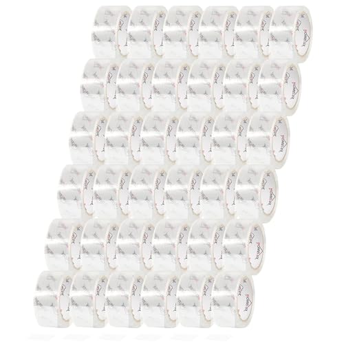 HOMELUX 36 Rollen Paketklebeband Transparent Paketband Klebeband Geräuscharmes Universalklebeband Packband für Verpacken von Paketen und Versandschachteln, 66 m x 50 mm, Reißfestigkei, Superklar von HOMELUX