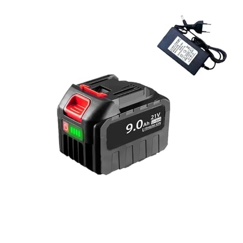 HOMEWQ Leistungsstarker 21-V-9-Ah-Lithium-Akku, kompatibel mit Makita Elektrowerkzeugen von – langlebige und langlebige Leistung(1PCS 9Ah and 21V CAR) von HOMEWQ