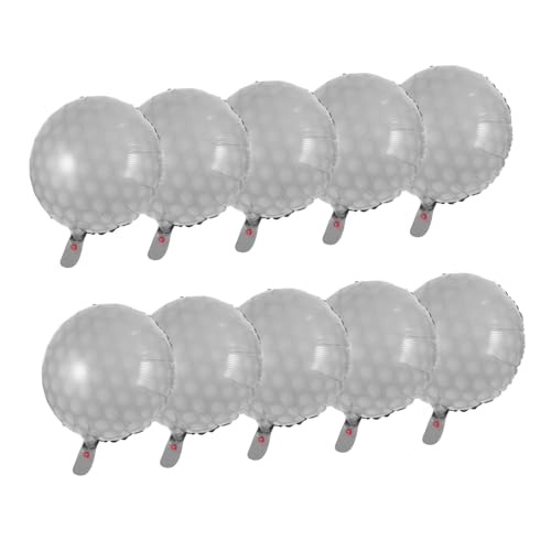 HOMFAMINI 10 Stück Golfball Ballon Requisite Aluminiumfolien Luftballons Golf Themen Luftballons Dekorative Luftballons Golf Aluminiumfolien Luftballons Dekorationen Für Den von HOMFAMINI