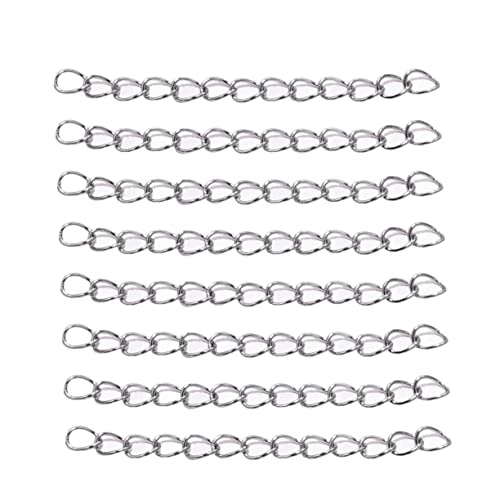 HOMFAMINI 100St Zubehör zur Schmuckherstellung silberne Accessoires Perlenarmbänder für Frauen Schmuck aus Sterlingsilber verlängerung für armband schmuck machen Schmuckversorgung von HOMFAMINI