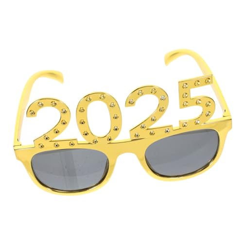 HOMFAMINI 2025 Glitzernde Partybrillen Abschlussbrille Frohes Neues Jahr Brille Brillen-requisiten Für Die Neujahrsparty Gläser Für Die Weihnachtsfeier Partygeschenk Für Das Neue Jahr Stk von HOMFAMINI