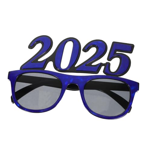 HOMFAMINI 2025 Neujahrs-Sonnenbrille Neujahrsparty-Brille Brillengestell mit lustige Sonnenbrille Partyzubehör faschingsbrille Partydekorationen für das neue Jahr Partybrillen Stk von HOMFAMINI