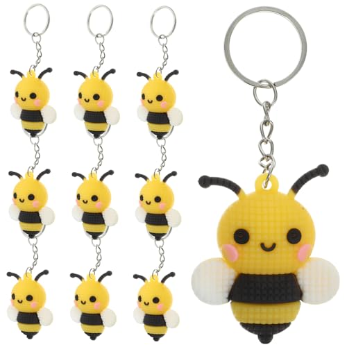 HOMOBABE 10Stücke Bienen Schlüsselanhänger Cartoon Anhänger für Taschen Dekoration für Kindergeburtstagsfeiern Hochzeiten und Party Events Langlebig und Charmant HOMOBABE 10Stücke Bienen Schlüsselanhänger Cartoon Anhänger für Taschen Dekoration für Kindergeburtstagsfeiern Hochzeiten und Party Events Langlebig und Charmant von HOMOBABE
