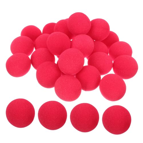 HOMOBABE 25 Stück Clown -Nasenschwamm Ball Halloween Clown-Cosplay-Kostüm Schaum Party Gefälligkeiten lustig Picker deko Clown-Zubehör Party-Clown-Nase tragbare Zirkusnase Clown -Stütze rot HOMOBABE 25 Stück Clown -Nasenschwamm Ball Halloween Clown-Cosplay-Kostüm Schaum Party Gefälligkeiten lustig Picker deko Clown-Zubehör Party-Clown-Nase tragbare Zirkusnase Clown -Stütze rot von HOMOBABE