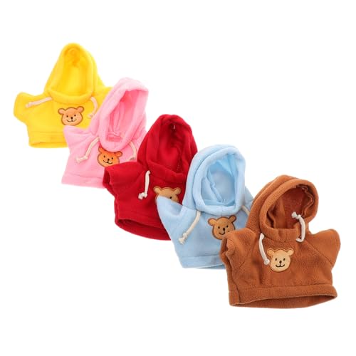 HOMOBABE 5st Teddybär-Kleidung DIY-spielzeugkleidung Plüschtierkleidung Plüschpuppenkleidung Puppen-Hoodie Bärenkleidung Puppenkleidung Tragen Stoff von HOMOBABE