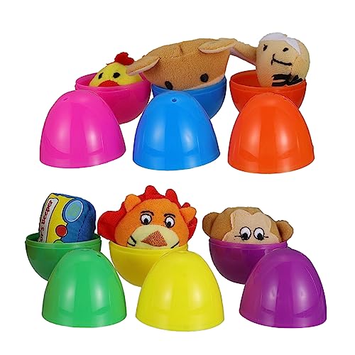 HOMOBABE 6 Stück Plüschpuppeneier Festival simuliertes Ei Ostern gefüllte Eier farbige Ostereier Eierschalen mit Plüschtieren mit Puppen Plastik HOMOBABE 6 Stück Plüschpuppeneier Festival simuliertes Ei Ostern gefüllte Eier farbige Ostereier Eierschalen mit Plüschtieren mit Puppen Plastik von HOMOBABE