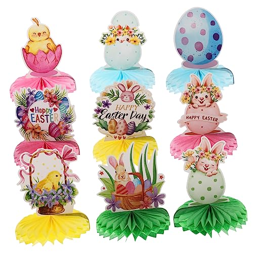 HOMOBABE 9 Stück Kaninchen -Ostereiendekoration Party Dekorationen Kernstück künstlich Frühling wabenförmiges Herzstück Mittelstücke Wabendekor Wabentischdekoration Papier HOMOBABE 9 Stück Kaninchen -Ostereiendekoration Party Dekorationen Kernstück künstlich Frühling wabenförmiges Herzstück Mittelstücke Wabendekor Wabentischdekoration Papier von HOMOBABE