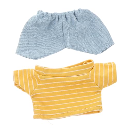 HOMOBABE Bärenpuppen Outfit mit Shirt und Hose Weiche Wiederverwendbare Kleidung für Süßes Bärenkostüm für Puppen für Mädchen und Kreative Rollenspiele HOMOBABE Bärenpuppen Outfit mit Shirt und Hose Weiche Wiederverwendbare Kleidung für Süßes Bärenkostüm für Puppen für Mädchen und Kreative Rollenspiele von HOMOBABE