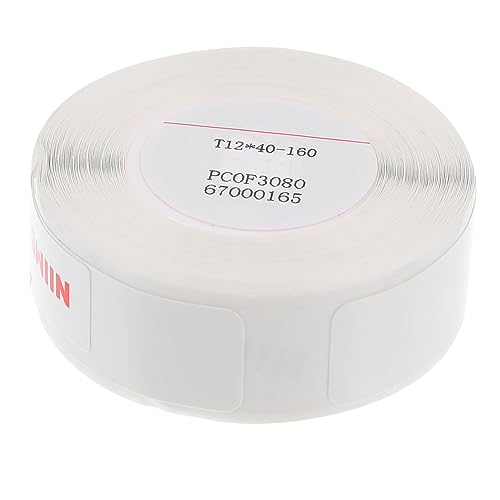 HOMOCONO 1 Rolle Schild Thermobonpapier Rechtecke Beschriften Kreditkartenpapier Etiketten Thermisches Etikett Selbstklebendes Etikett Preisaufkleber Thermosynthetisches Papier Weiß von HOMOCONO