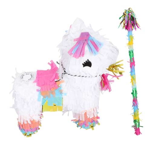 HOMOCONO 1 Satz Alpaka-pinata Mini-piñatas Alpakaförmiges Pinata-spielzeug Piñata Schmücken Piñata Für Partygeschenk Party-pinata-dekor Fiesta-piñata Papier von HOMOCONO