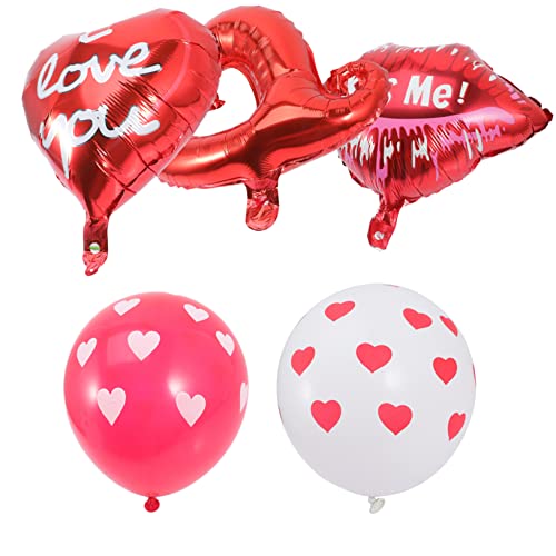 HOMOCONO 1 Set Herzballons Für Hochzeiten Und Valentinstag Folienballons Verschiedenen Farben Für Festliche Dekorationen Perfekte Party Layout Dekorationen Ideal Für Besondere von HOMOCONO