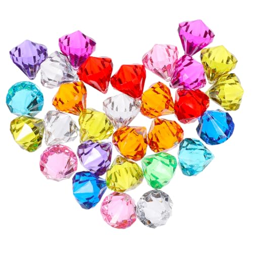 HOMOCONO Kostümparty-Juwelen 100 Stück Acryl-Diamant-Edelsteine künstliche Diamanten für Heimdekorationen Party-Center Geburtstag zufällige Farbe von HOMOCONO