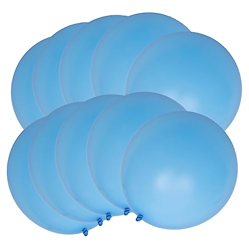 HOMOCONO 10St 36 Zoll großer Ballon Dekorationen für Hochzeitszeremonien Hochzeitsballons große luftballons große ballons balloon Partyballon aus Latex Valentinstag-Dekoration Emulsion Blue von HOMOCONO