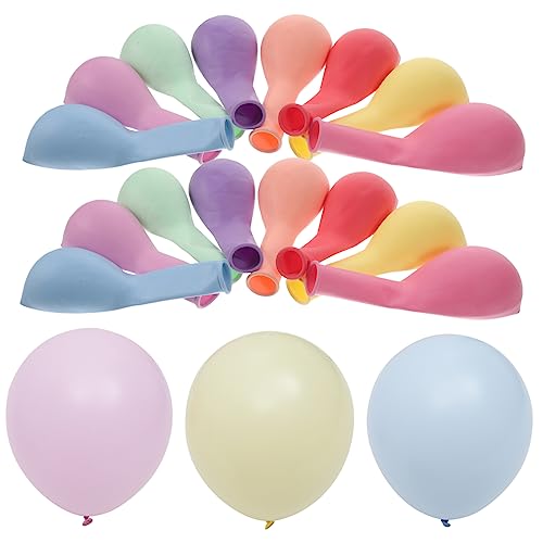 HOMOCONO 120 Stück Regenbogen Luftballons Bunte 12 Zoll Latexballons Für Geburtstagsfeier Babyparty Partyzubehör Luftballon Girlande Dekoration von HOMOCONO