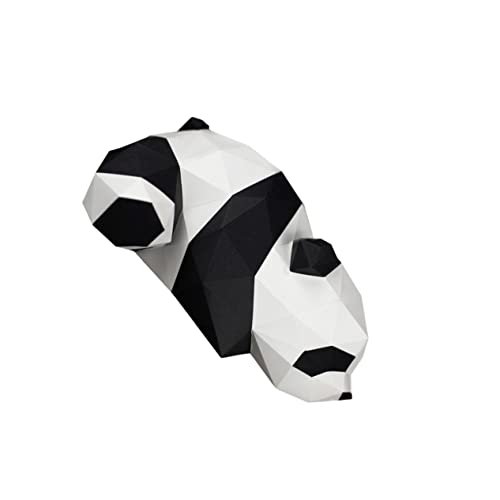 HOMOCONO 1stk 3D-papiermodell Origami-Papier-Ornament-Spielzeug Spielzeuge Panda Basteln 3D-Panda-papiermodell Puzzle-Spielzeug Tierfigur 3D Geometrisches Origami Bastel-Panda-Spielzeug von HOMOCONO