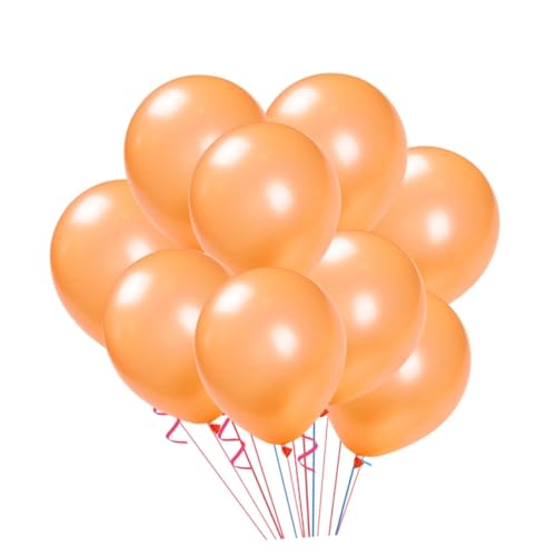 HOMOCONO 20 Stück 10 Zoll Orange Latexballons Perlmuttglänzende Luftballons Für Geburtstagsdekorationen Jugendweihe Und Themenpartys Ideal Für Festliche Anlässe von HOMOCONO