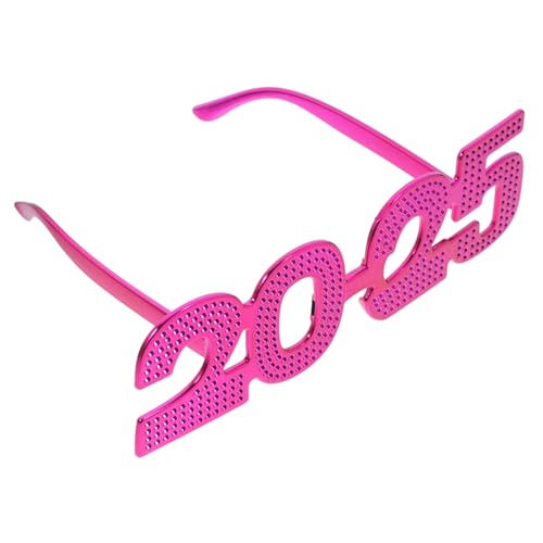 HOMOCONO 2025 Brille Party-Brillen-Dekore Partygeschenk für das neue Jahr Neuartige Sonnenbrille Partyzubehör party zubehör Weihnachtsdekorationen Zahlenbrille Neujahrsparty-Brille Abs von HOMOCONO