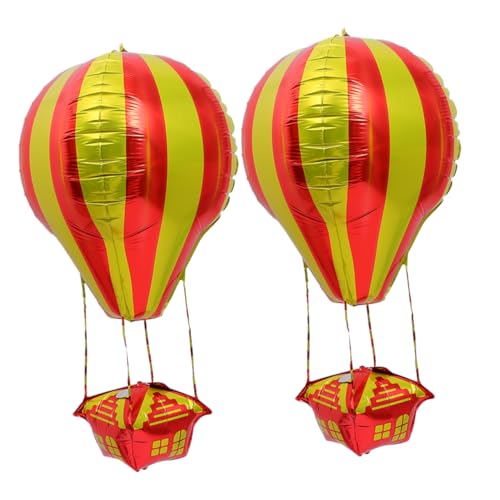 HOMOCONO 2st Ballon Wolken Für Die Decke Flugzeugspielzeug Für Jungen Mädchen Spielzeug Kinder Fliegendes Spielzeug Heißes Dekor Heiß Hängen Aufblasbares Spielzeug Aluminiumfolie von HOMOCONO