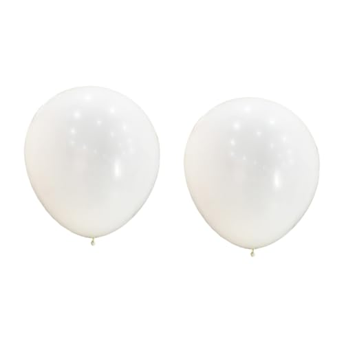 HOMOCONO 2st Wetterbeobachtungsballon Babyballons Riesiger Wasserballon Große Luftballons Partyballons Jumbo-ballons Wissenschaftlicher Wetterballon Hochzeitsballons Emulsion Weiß von HOMOCONO