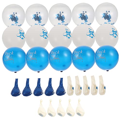 HOMOCONO 30St Ballonanzug kreative Luftballons klare Luftballons Ballons bedrucken blauer Ballon ballonie kidsballonie Party-Layout-Ballons Zurück zur Schulparty-Requisite Emulsion von HOMOCONO