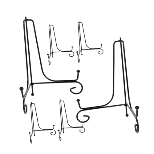 HOMOCONO 6 Teiliger Ausstellungsständer, Eisentellerständer, Tellerständer, Eisenkunst Tellerhalter, Tellerhalterständer, Tellerhalterung, Desktop Geschirrhalter, Eisen Display Staffelei, von HOMOCONO