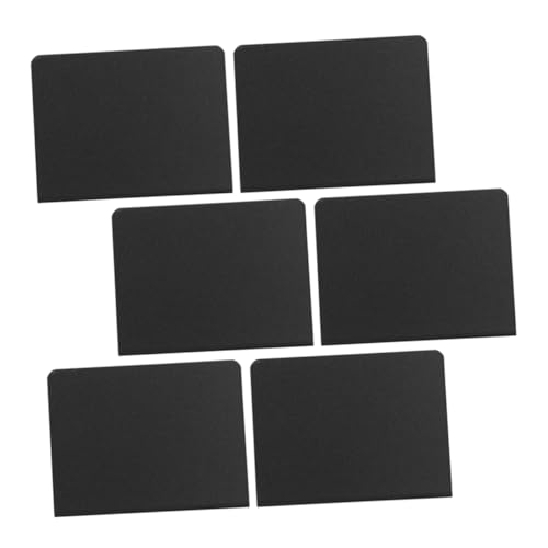 HOMOCONO 6st Mini-esstischtafel Tafelschilder Für Tische Platzkarten Tischkarten Für Die Tischdekoration Namensschilder Kreidetafel-schild Tafelschilder Tischplatte Tischschilder Pvc Black von HOMOCONO