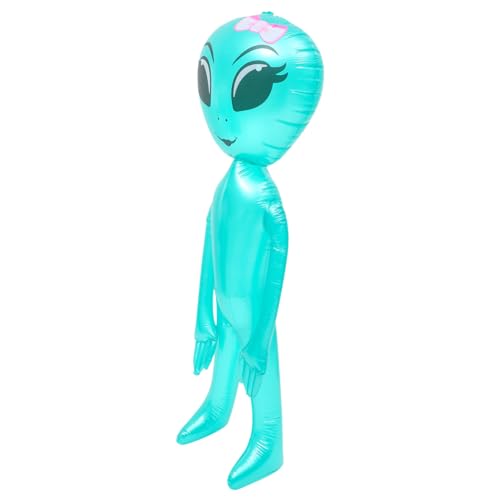 HOMOCONO Aufblasbarer Außerirdischer Alien-gastgeschenke Aufblasbare Requisiten Außerirdische Sprengpuppen Aufblasbare Alien-spielzeuge Ballonspielzeug Für Halloween Luftballons Green Pvc von HOMOCONO