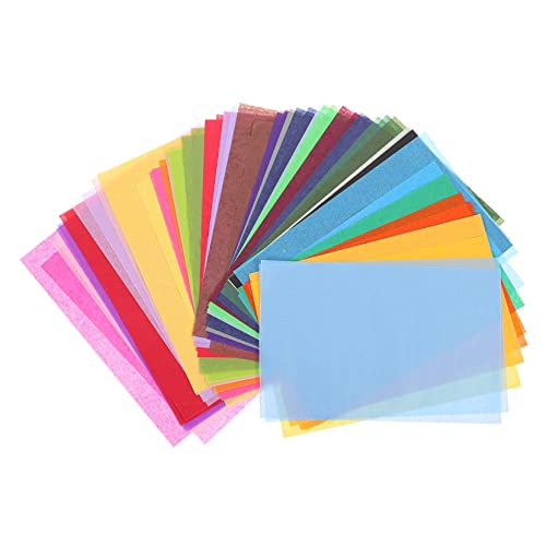 HOMOCONO Buntes Geschenkpapier Ultra Dünnes Seidenpapier Für DIY Bastelprojekte Blumensträuße Und Mischpackung A5 Größe 66 Farbige Blätter x 2 von HOMOCONO