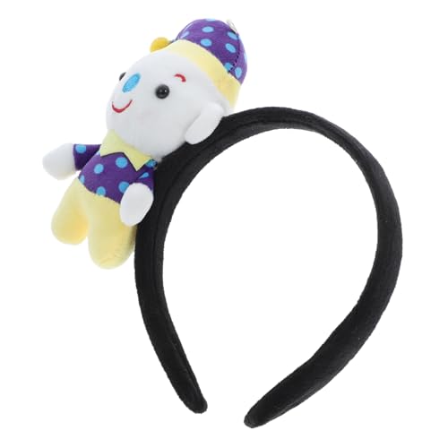 HOMOCONO Clown Stirnband Clown Kostüm Alberne Hüte Zirkus Haarteil Clown Schuhe Clown Perücke Clown Zubehör Regenbogen Stirnband Clown Hüte Stirnbänder Haarbänder Kostüme von HOMOCONO