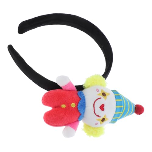 HOMOCONO Clown Stirnband Zirkus Haarteil Hüte Regenbogen Stirnband Clown Kostüm Clown Perücke Clown Hüte Clown Schuhe Clown Zubehör Stirnbänder Halloween Kostüme Für von HOMOCONO