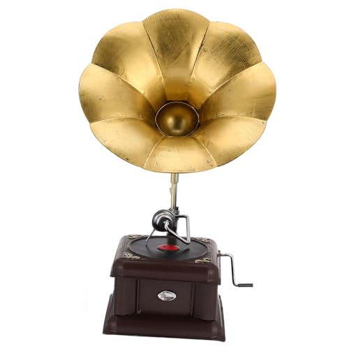 HOMOCONO Klassische Retro Phonograph Spieluhr Handkurbel Spieluhr Mechanismus DIY Romantische Transport Holz Farbe Für Wohnkultur von HOMOCONO