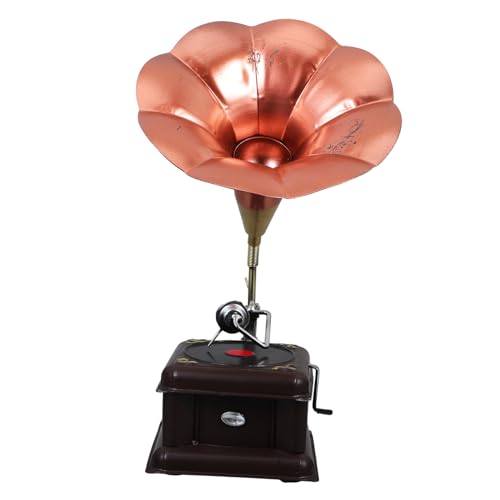 HOMOCONO Klassische Retro Phonograph Spieluhr Handkurbel Spieluhr Mechanismus DIY Romantische Transport Holz Farbe Für Wohnkultur von HOMOCONO