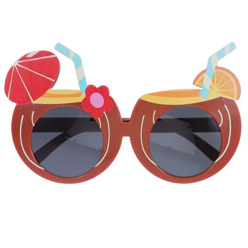 HOMOCONO Kokosnuss Brille Lustige Fruchtbrille Neuartige Brille Sommer Strand Party Sonnenbrille Für Erwachsene Hawaiianische Luau Dekorationen von HOMOCONO