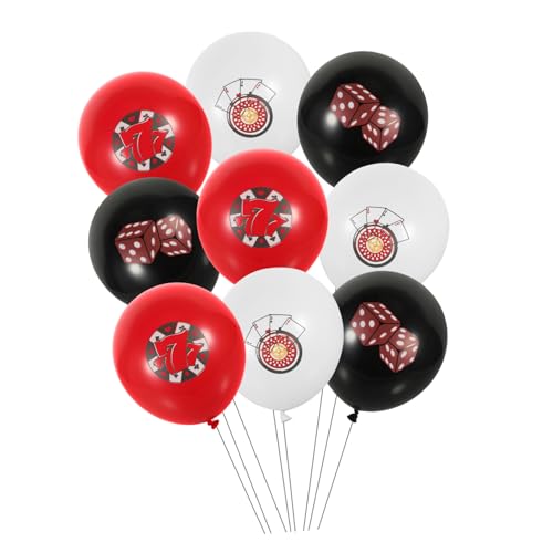 HOMOCONO Hochzeit Ballons Party Luftballons Luftballons Set Ballons Für Party Poker Und Geld Themen Für Geburtstagsfeiern Und Hochzeiten von HOMOCONO