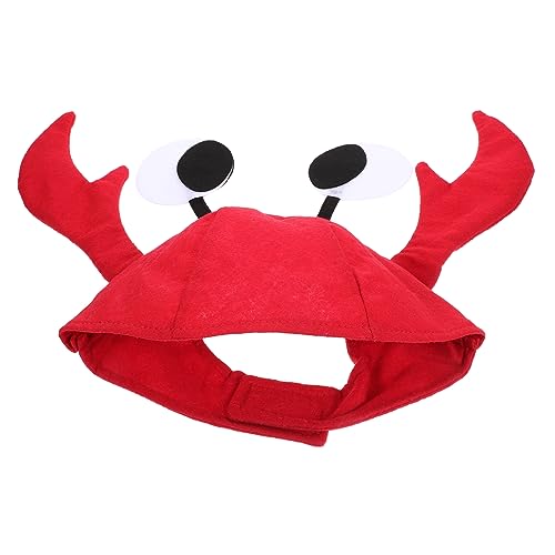 HOMOCONO Lustiger Krabbenhut Für Perfekt Für Partys Cosplay Und Halloween Roter Krabbenhut Aus Hochwertigem Material Ideal Für Kostümpartys Und Verkleidungen von HOMOCONO