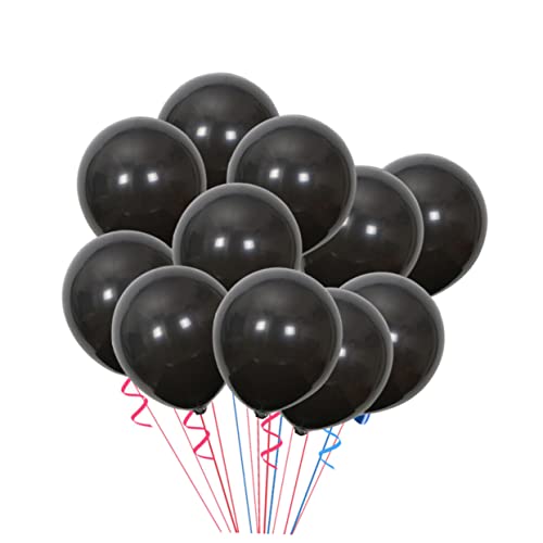 HOMOCONO Schwarze Matte Latexballons Party Und Hochzeitsdeko Für Geburtstagsfeiern Halloween Und Besondere Anlässe von HOMOCONO